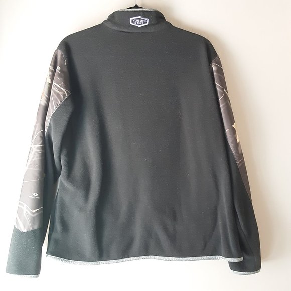 Mossy Oak Yukon Gear Women's Fleece Jacket Black Black Camo, Size Large - Picture 6 of 13